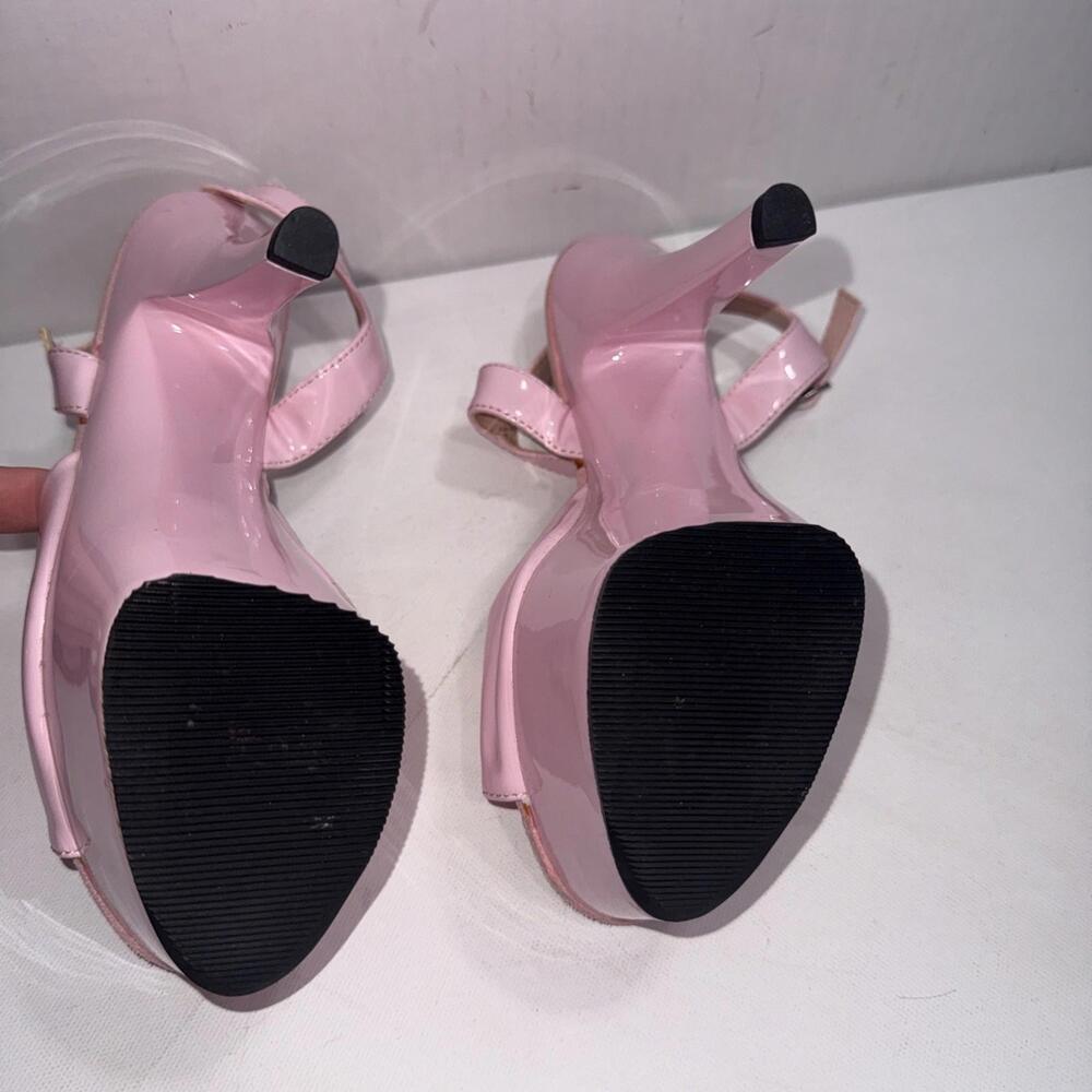 Pleaser KISS Heels Pink Platform Ankle Strap Stilettos Stripper Dancing Shoes 7 - Picture 9 of 15